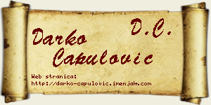 Darko Capulović vizit kartica